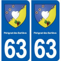 63 Pérignat-lès-Sarliève blason autocollant plaque stickers ville