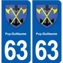 63 Puy-Guillaume blason autocollant plaque stickers ville