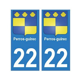 22 Dinan autocollant plaque blason armoiries stickers département