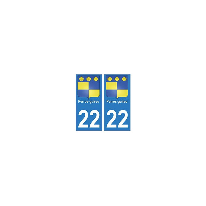 22 Dinan autocollant plaque blason armoiries stickers département