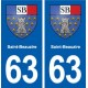 63 Saint-Beauzire blason autocollant plaque stickers ville