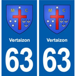 63 Vertaizon blason autocollant plaque stickers ville