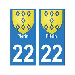 22 Dinan autocollant plaque blason armoiries stickers département