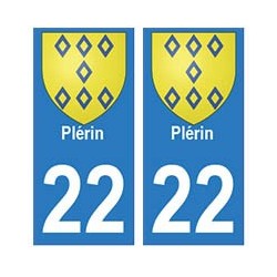 22 Dinan autocollant plaque blason armoiries stickers département