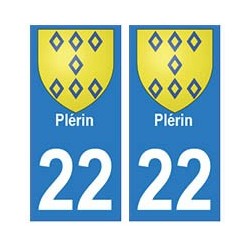 22 Dinan autocollant plaque blason armoiries stickers département