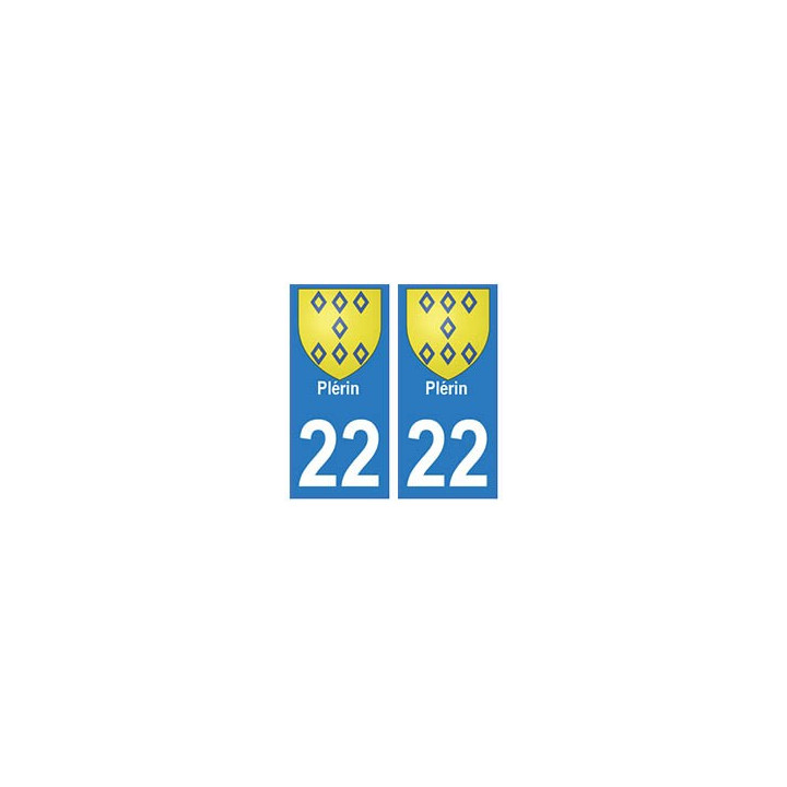 22 Dinan autocollant plaque blason armoiries stickers département
