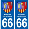 66 Amélie-les-Bains-Palalda blason autocollant plaque stickers ville
