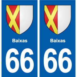 66 Baixas blason autocollant plaque stickers ville
