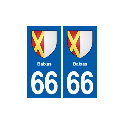 66 Baixas blason autocollant plaque stickers ville