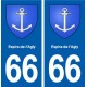 66 Espira-de-l'Agly blason autocollant plaque stickers ville