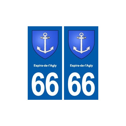 66 Espira-de-l'Agly blason autocollant plaque stickers ville