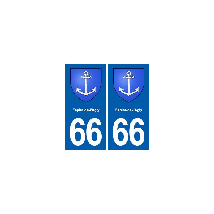 66 Espira-de-l'Agly blason autocollant plaque stickers ville