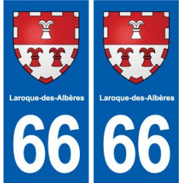 66 Saleilles blason autocollant plaque stickers ville