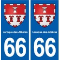66 Saleilles blason autocollant plaque stickers ville