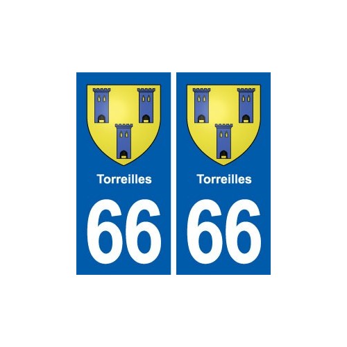 66 Torreilles blason autocollant plaque stickers ville