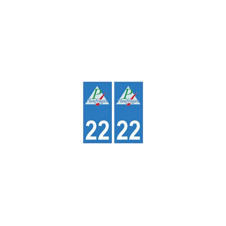 22 Ploufragan logo autocollant plaque blason armoiries stickers département