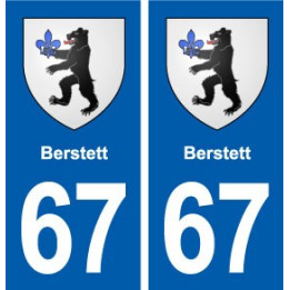 67 Berstett blason autocollant plaque stickers ville