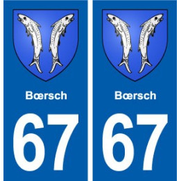 67 Bœrsch blason autocollant plaque stickers ville