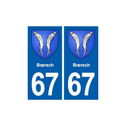 67 Bœrsch blason autocollant plaque stickers ville