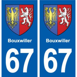 67 Bouxwiller blason autocollant plaque stickers ville