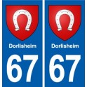 67 Dorlisheim blason autocollant plaque stickers ville