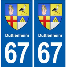 67 Duttlenheim blason autocollant plaque stickers ville