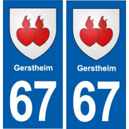 67 Gerstheim blason autocollant plaque stickers ville