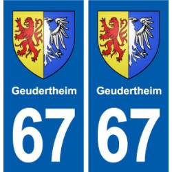 67 Geudertheim blason autocollant plaque stickers ville