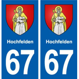 67 Holtzheim blason autocollant plaque stickers ville