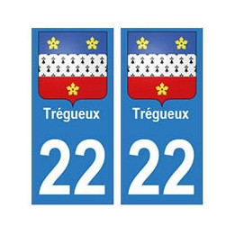 22 Dinan autocollant plaque blason armoiries stickers département
