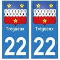 22 Dinan autocollant plaque blason armoiries stickers département