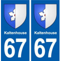 67 Kaltenhouse blason autocollant plaque stickers ville