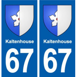 67 Kaltenhouse blason autocollant plaque stickers ville