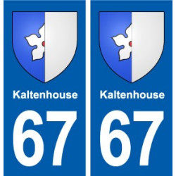 67 Kaltenhouse blason autocollant plaque stickers ville