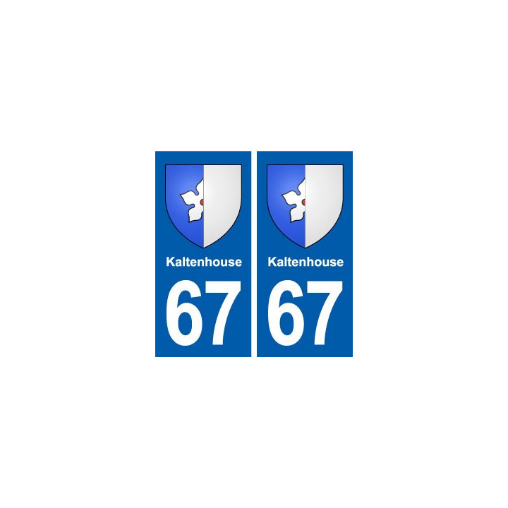 67 Kaltenhouse blason autocollant plaque stickers ville
