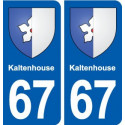 67 Kaltenhouse blason autocollant plaque stickers ville