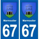 67 Marmoutier blason autocollant plaque stickers ville