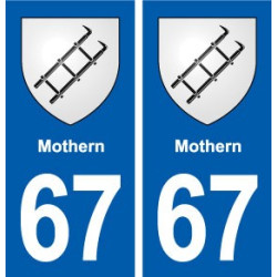 67 Mothern blason autocollant plaque stickers ville