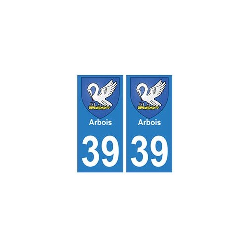 39 Arbois autocollant plaque blason armoiries stickers département ville