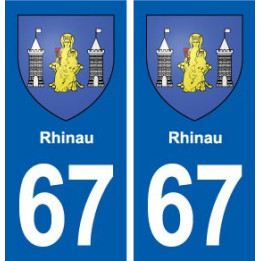 67 Rhinau blason autocollant plaque stickers ville