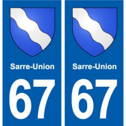 67 Sarre-Union blason autocollant plaque stickers ville