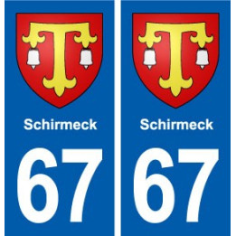 67 Schirmeck blason autocollant plaque stickers ville