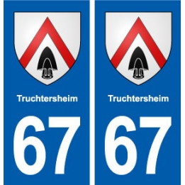 67 Truchtersheim blason autocollant plaque stickers ville