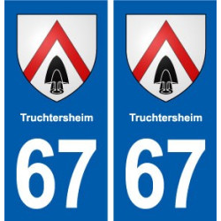 67 Truchtersheim blason autocollant plaque stickers ville