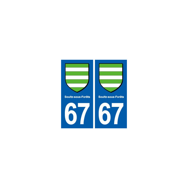 67 Soultz-sous-Forêts blason autocollant plaque stickers ville