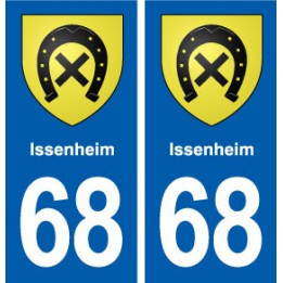 68 Issenheim blason autocollant plaque stickers ville