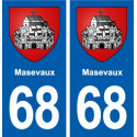 68 Masevaux blason autocollant plaque stickers ville