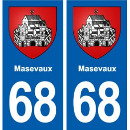 68 Masevaux blason autocollant plaque stickers ville