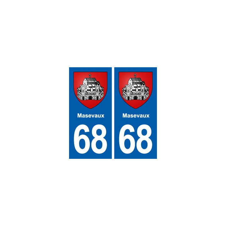 68 Masevaux blason autocollant plaque stickers ville