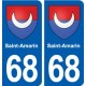 68 Saint-Amarin blason autocollant plaque stickers ville